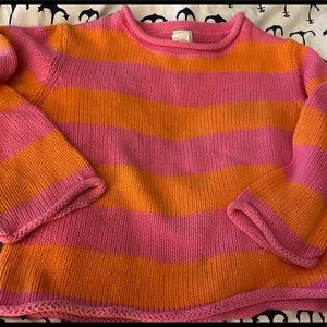 Garnet Hill girls cotton sweater